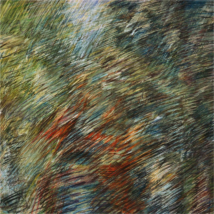 Hoogwater voor zonsondergang / uiterwaarden