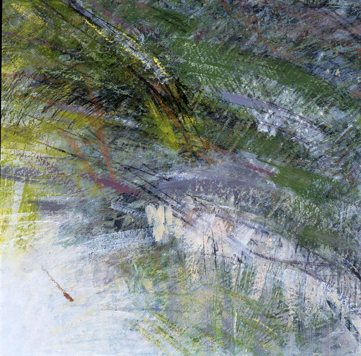 gemengde techniek, olieverf op papier