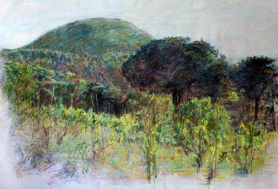 Madrugada - ochtend gloren - 2019 - gemengde techniek olieverf op - 150cm x 110cm